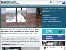 Tablet Screenshot of pisosimpecables.com.ar